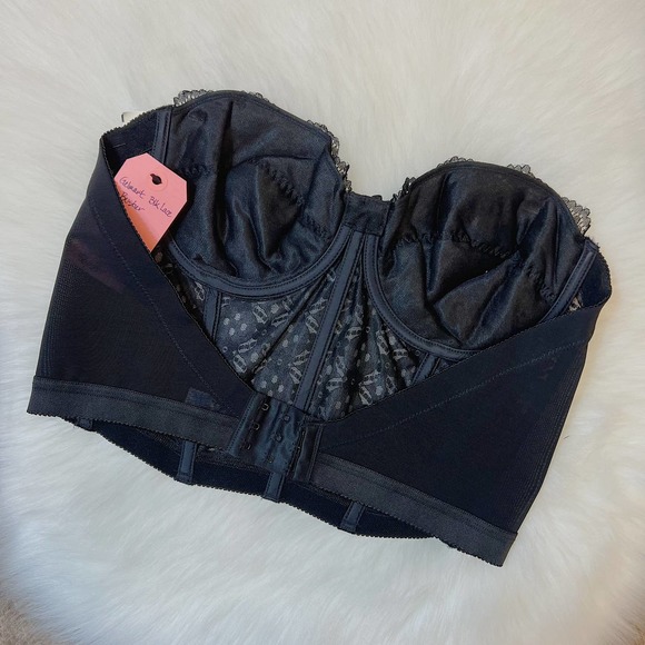 Vintage Gelmart Black Lace Bustier 1980's - Picture 3 of 4